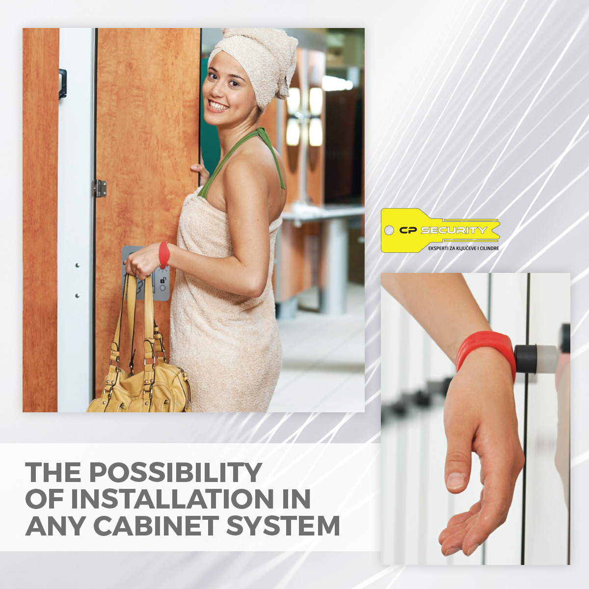 Gantner electronic lock for access control for cabinets